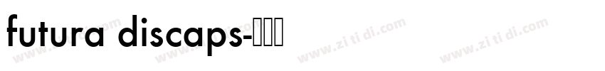 futura discaps字体转换